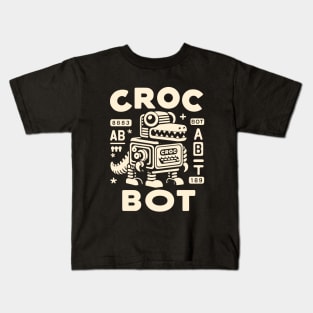 Croc Bot Crocodile Alligator Robot Kids T-Shirt